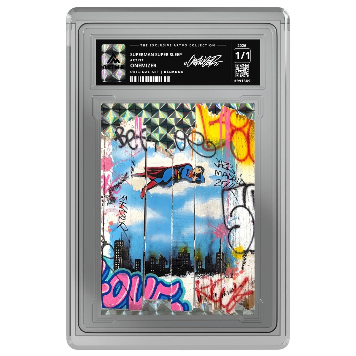 SUPERMAN SUPER SLEEP by Onemizer — Diamond — on white