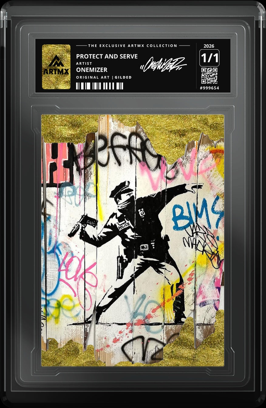 PROTECT AND SERVE by Onemizer — Gilded — close-up