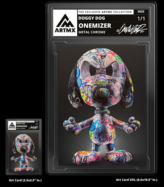 Onemizer's "(Snoopy) Doggy Dog" 2-Piece Companion Set: Art Card + Art Card XXL