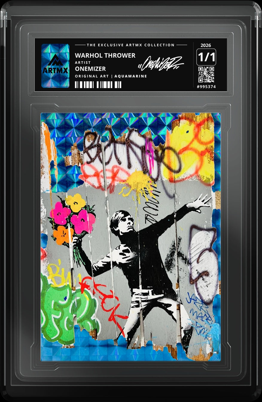 WARHOL THROWER by Onemizer — Aquamarine — close-up