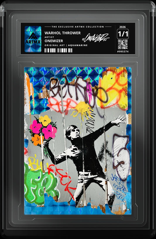 WARHOL THROWER by Onemizer — Aquamarine — close-up
