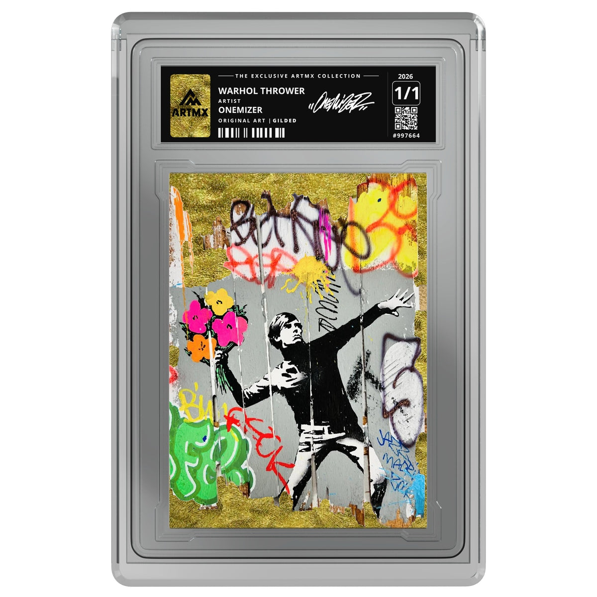WARHOL THROWER by Onemizer — Gilded — on white