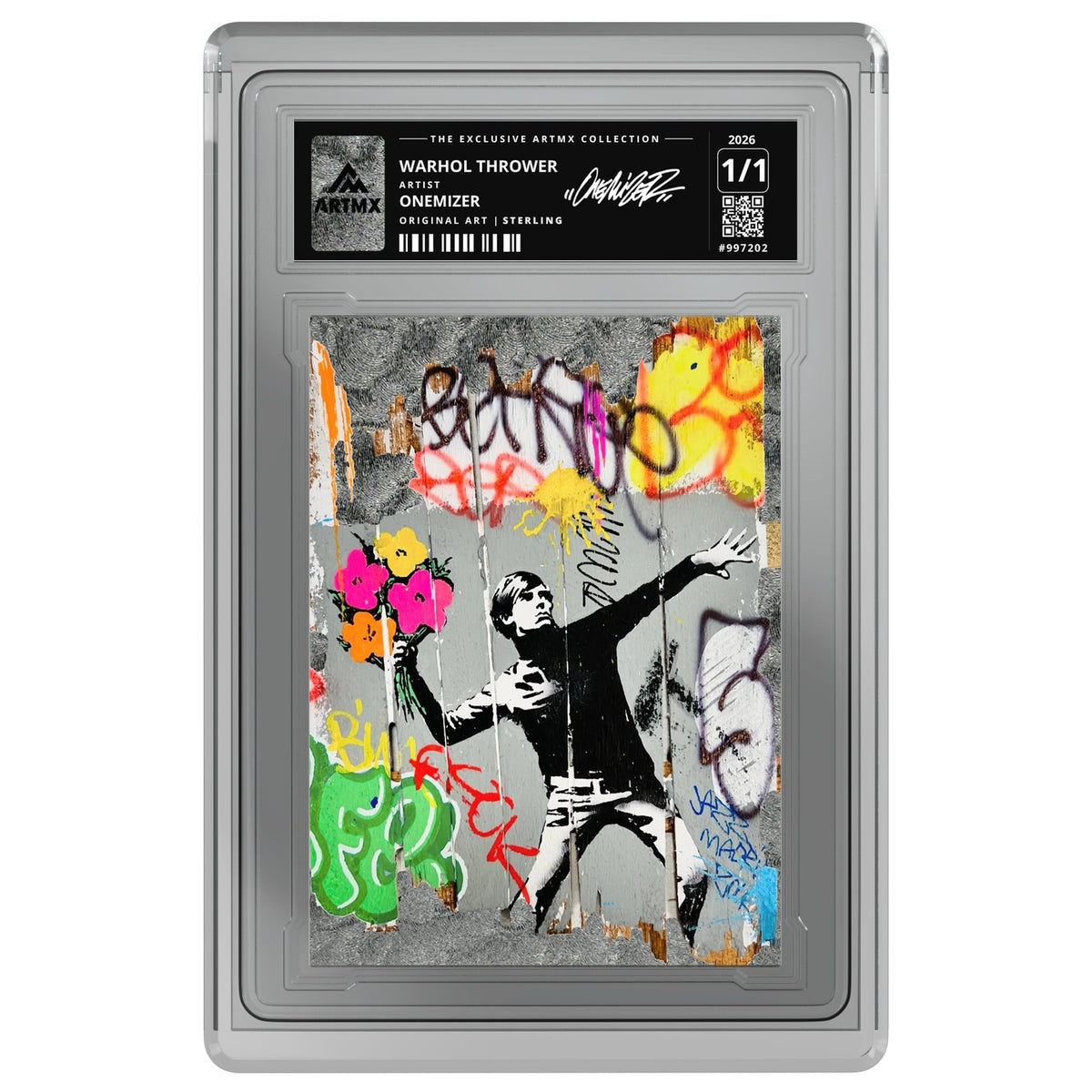 WARHOL THROWER by Onemizer — Sterling — on white