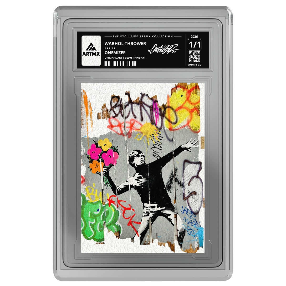 WARHOL THROWER by Onemizer — Velvet Fine Art — on white