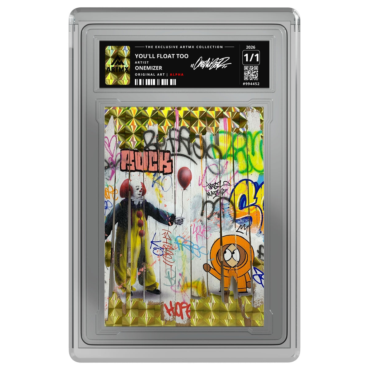YOU'LL FLOAT TOO by Onemizer — Alpha — on white