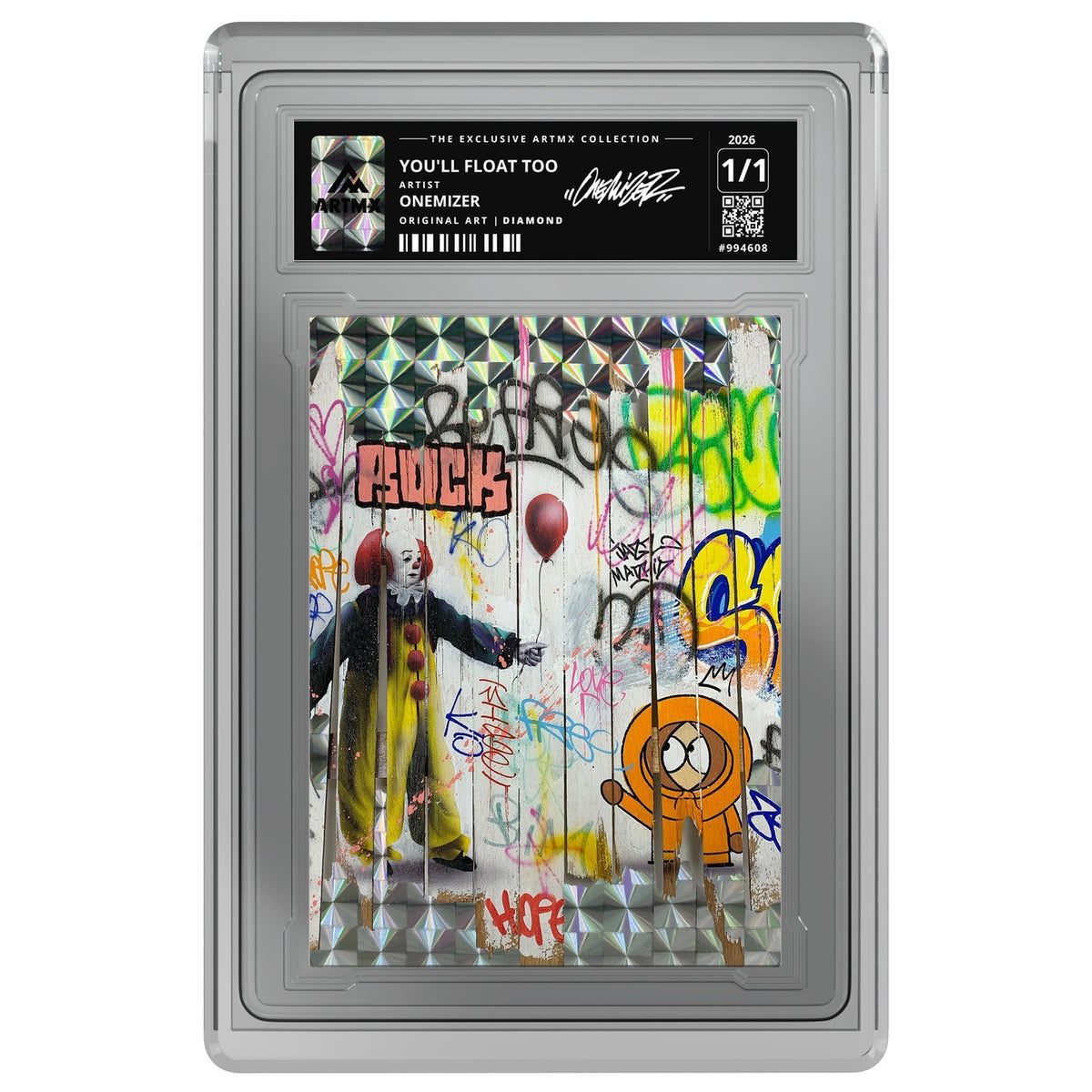 YOU'LL FLOAT TOO by Onemizer — Diamond — on white