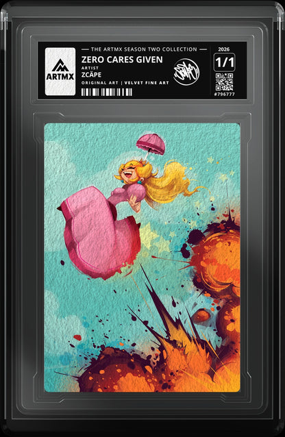 ZERO CARES GIVEN by Zcäpe — Velvet Fine Art