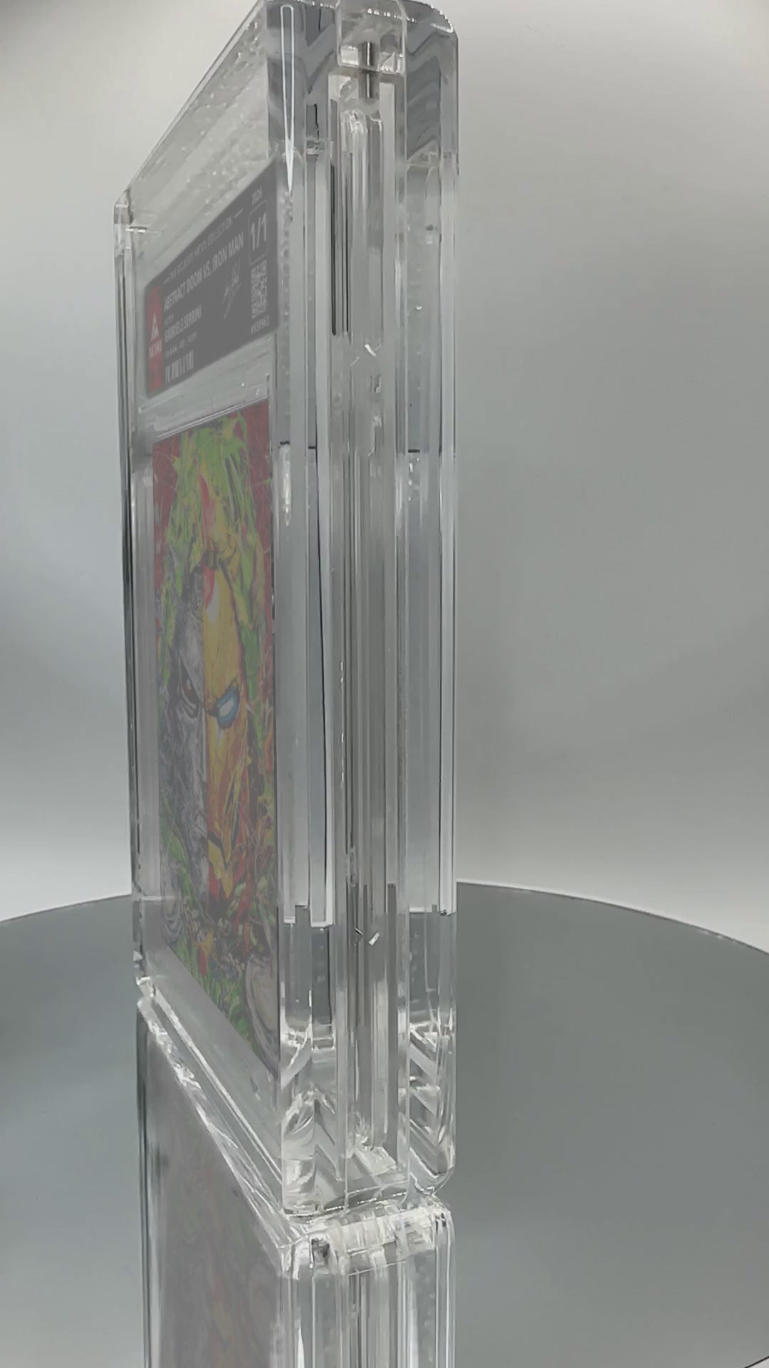 ABSTRACT DOOM vs. IRON MAN by Gabriele Serrini (Ruby / Vaulted) — slab turntable video