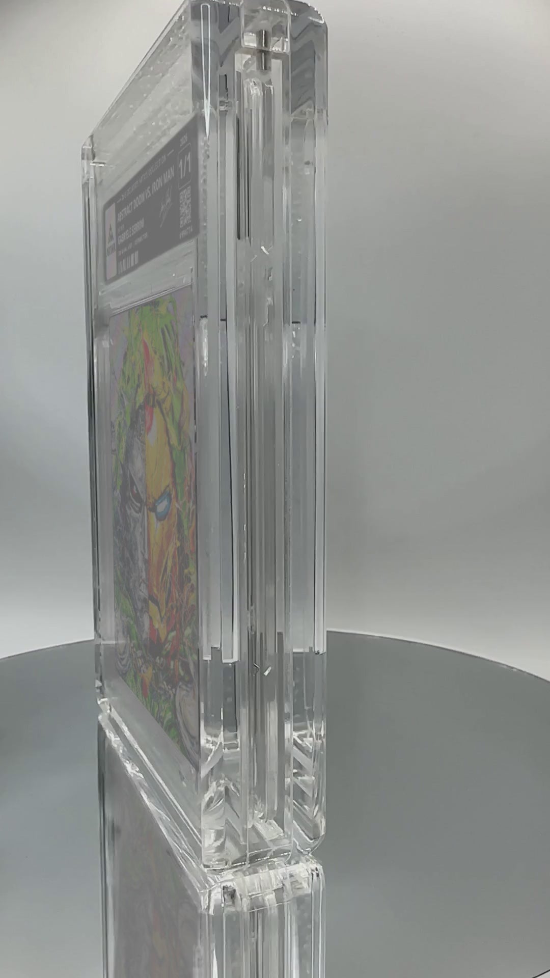 ABSTRACT DOOM vs. IRON MAN by Gabriele Serrini (Refractor / Vaulted) — slab turntable video