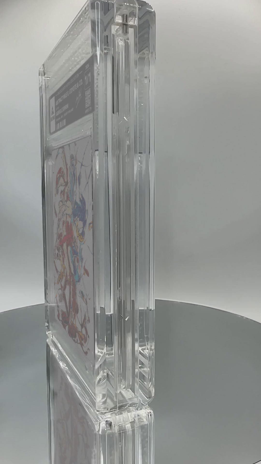 ABSTRACT WILE E. COYOTE & CO. by Gabriele Serrini (Velvet Fine Art / Vaulted) — slab turntable video