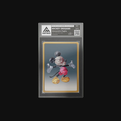 Alessandro Paglia's "Mickey Origami" Art Card