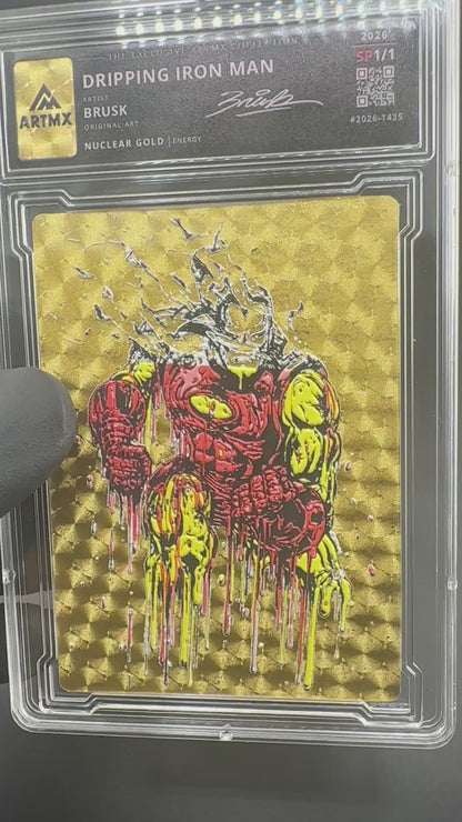 Dripping Iron Man by Brusk (Nuclear Gold / Studio Proof / Unreleased)