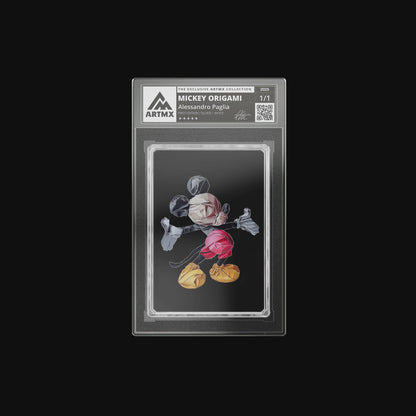 Alessandro Paglia's "Mickey Origami" Art Card