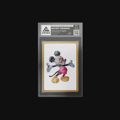 Alessandro Paglia's "Mickey Origami" Art Card