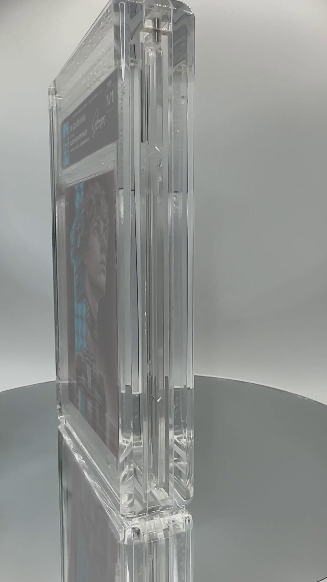 F1 GOATS: KIMI by Alexandre Granger (Aquamarine / Vaulted) — slab turntable video