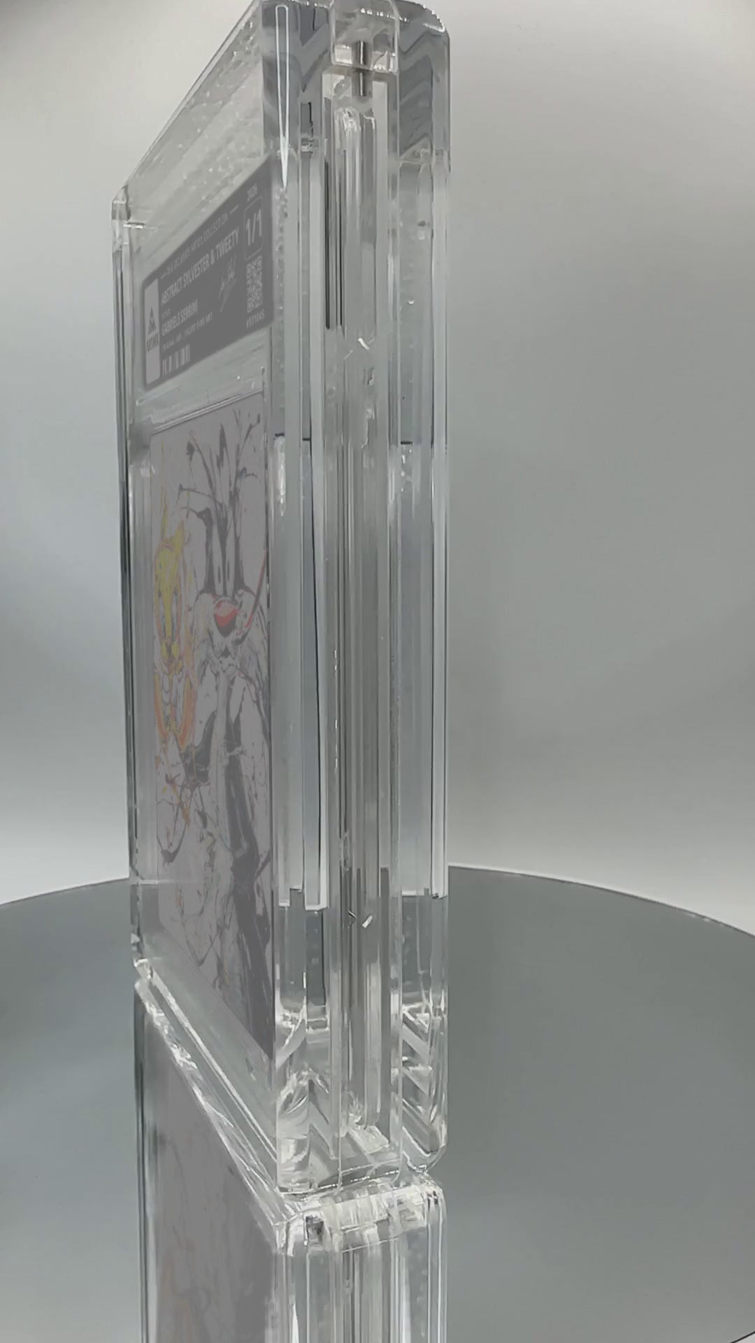 ABSTRACT SYLVESTER & TWEETY by Gabriele Serrini (Velvet Fine Art / Vaulted) — slab turntable video