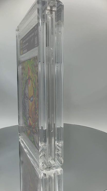 ABSTRACT DOOM vs. IRON MAN by Gabriele Serrini (Alpha / Vaulted) — slab turntable video