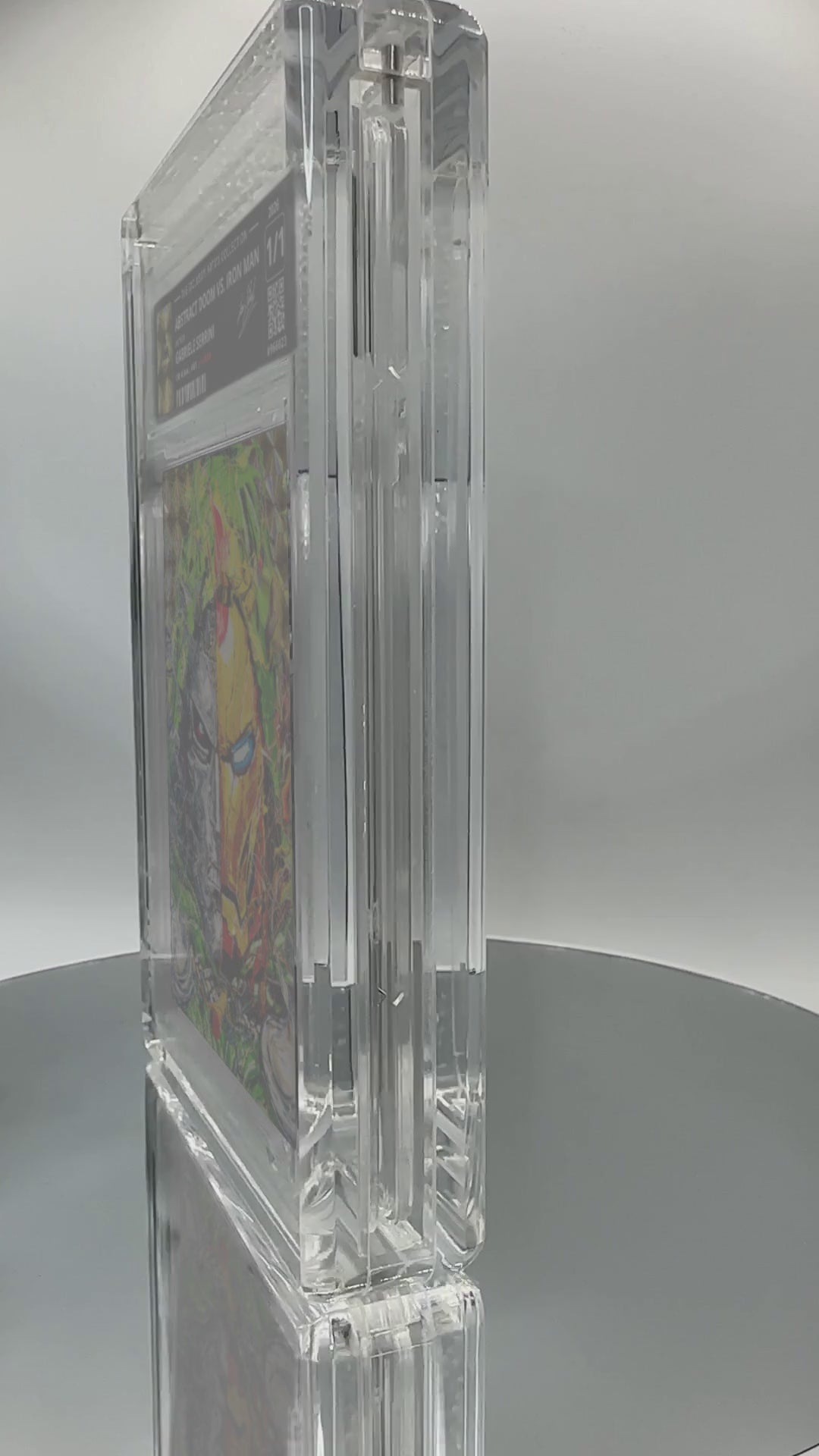 ABSTRACT DOOM vs. IRON MAN by Gabriele Serrini (Alpha / Vaulted) — slab turntable video