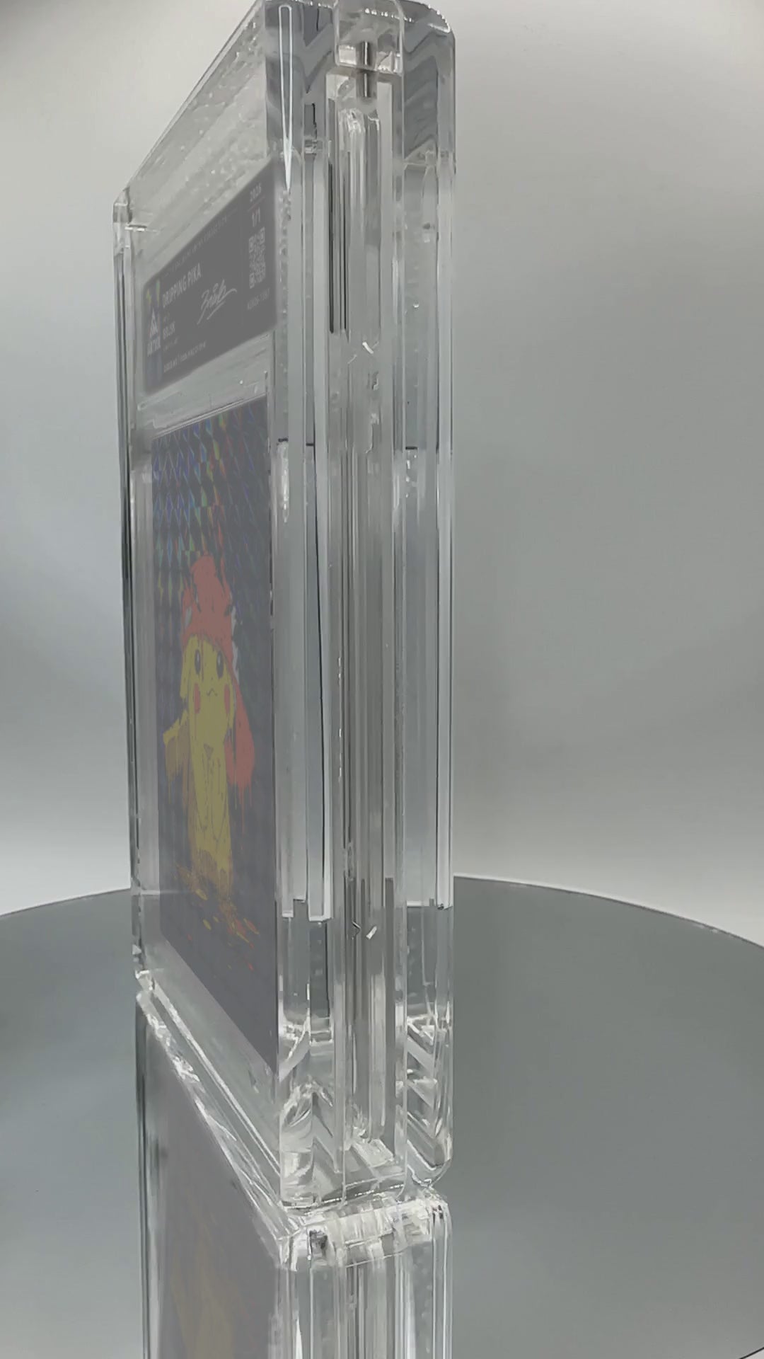 DRIPPING PIKA by Brusk — Obsidian — slab turntable video
