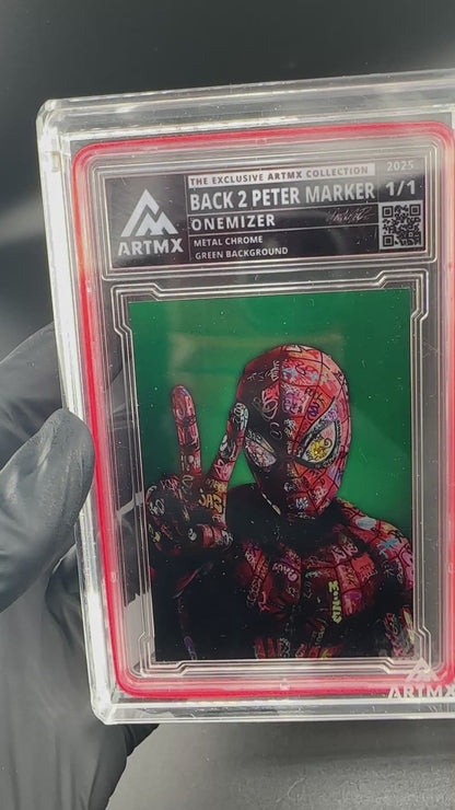 Back 2 Peter Marker (Metal Chrome / Green / Vaulted)
