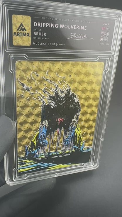 Dripping Wolverine by Brusk (Nuclear Gold / Studio Proof / Unreleased)
