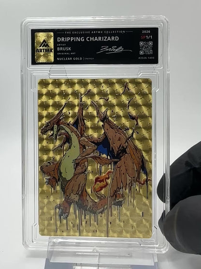 Dripping Charizard by Brusk (Nuclear Gold / Studio Proof / Unreleased)