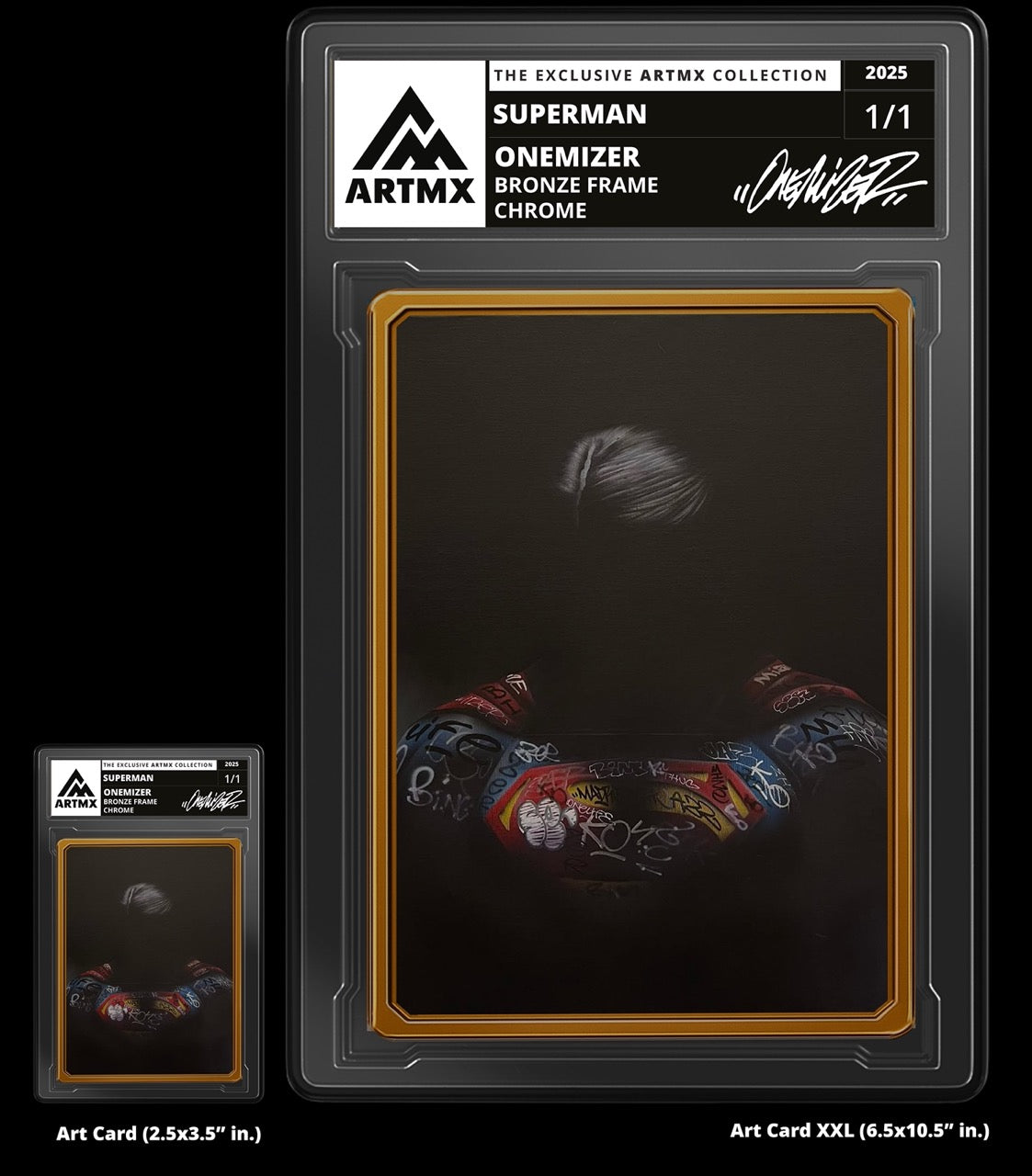 "Superman" 2-Piece Companion Set: Art Card + Art Card XXL by Onemizer