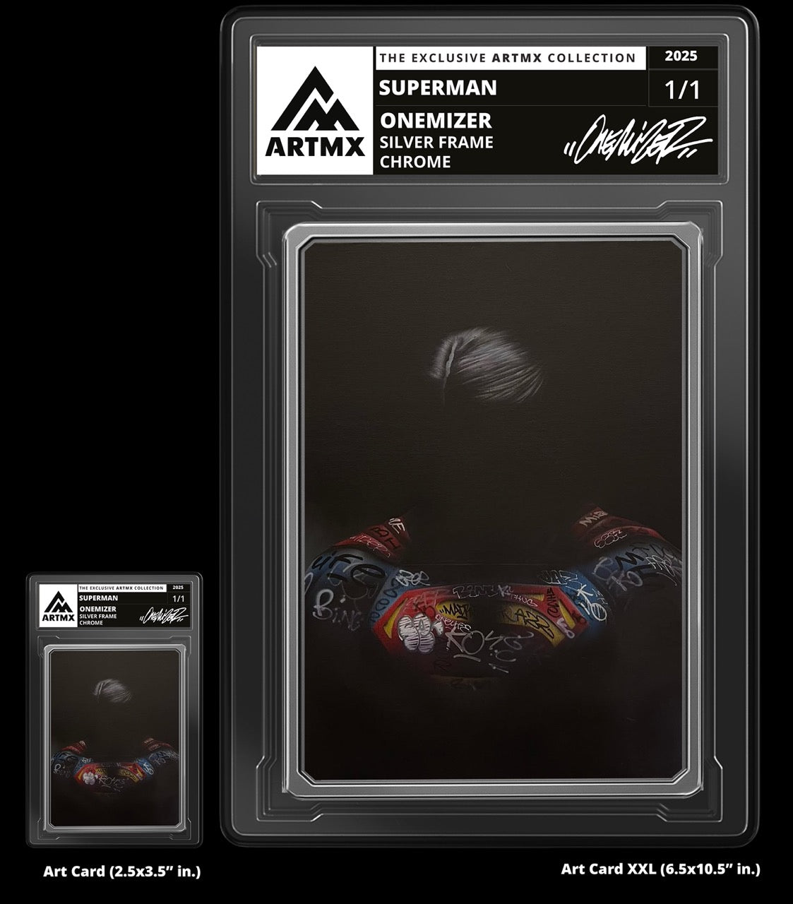 "Superman" 2-Piece Companion Set: Art Card + Art Card XXL by Onemizer