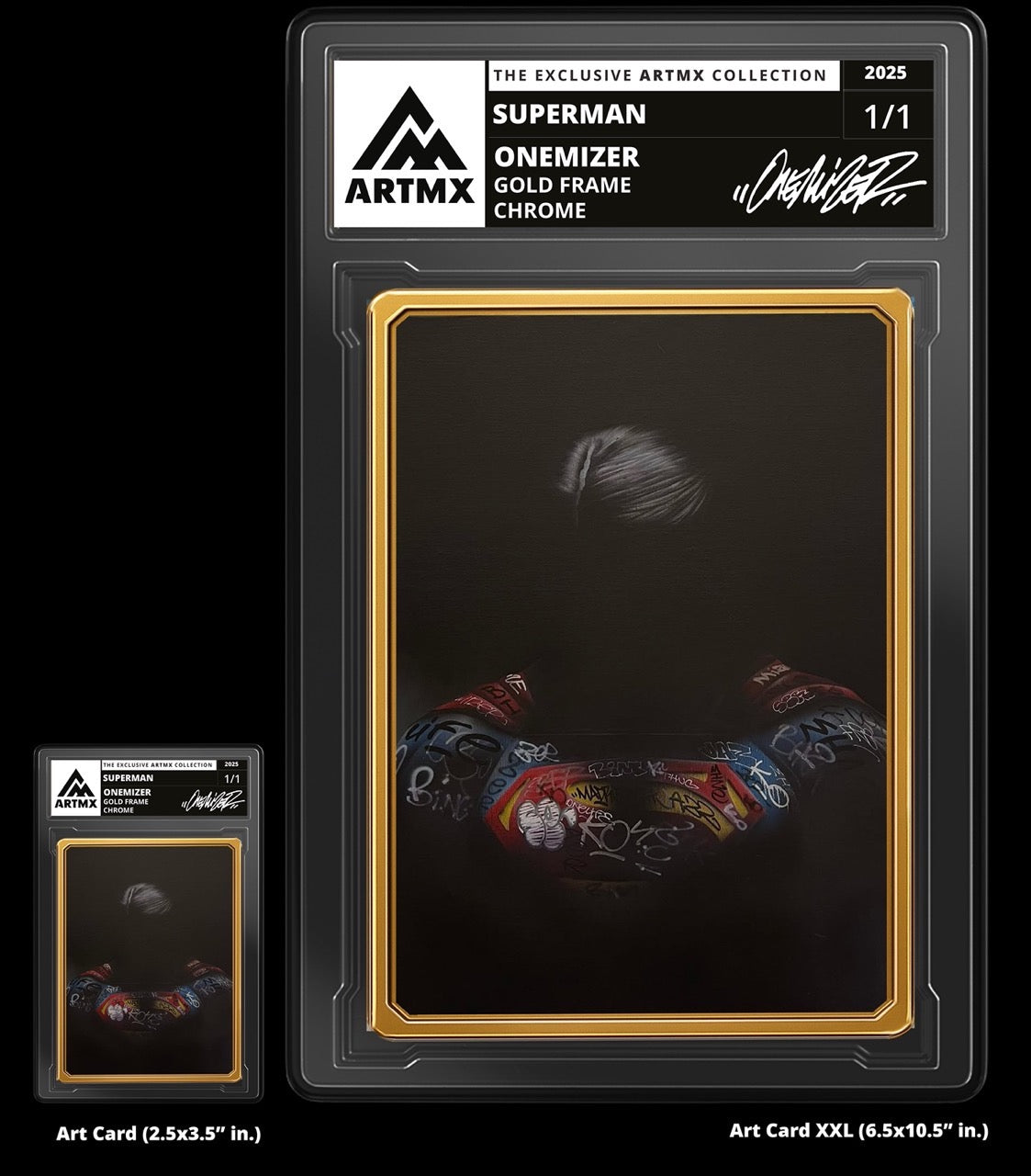 "Superman" 2-Piece Companion Set: Art Card + Art Card XXL by Onemizer