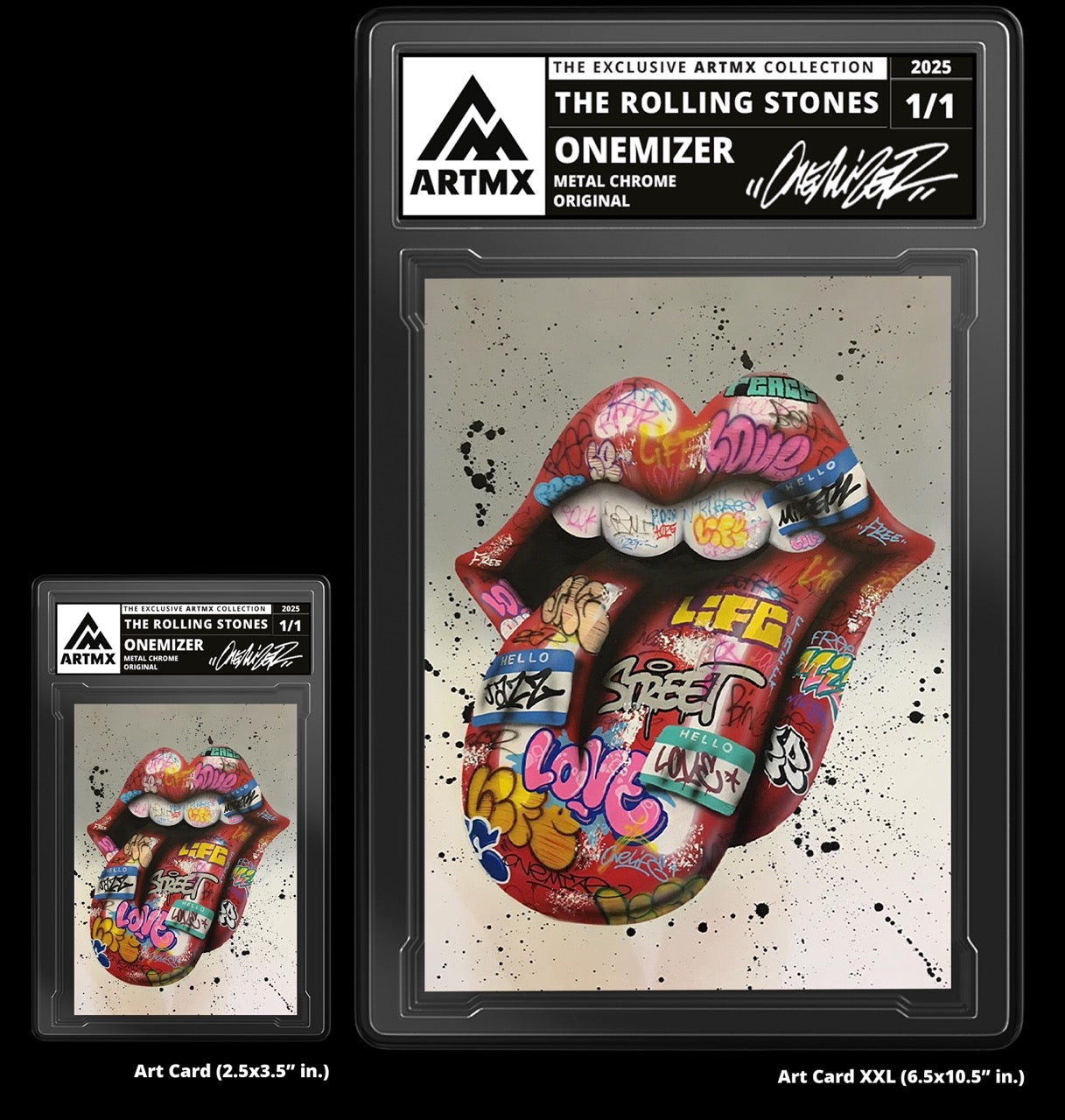 "The Rolling Stones" Companion Set: Art Card + Art Card XXL by Onemizer
